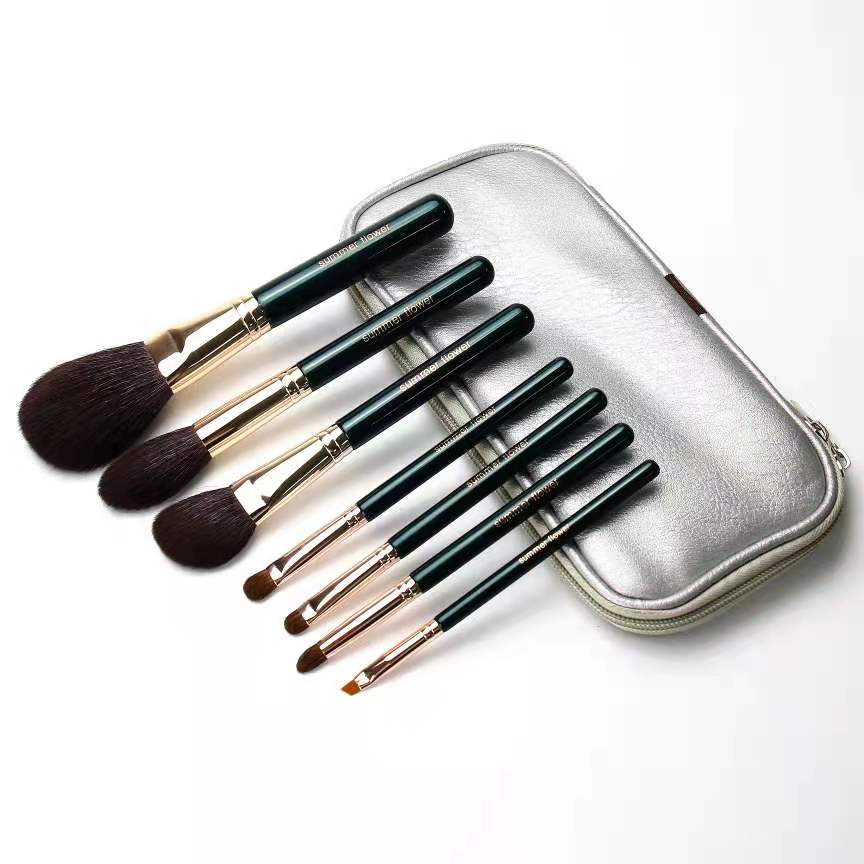 7 pure wool squirrel color fine light peak face brushes, no irritation, no powder